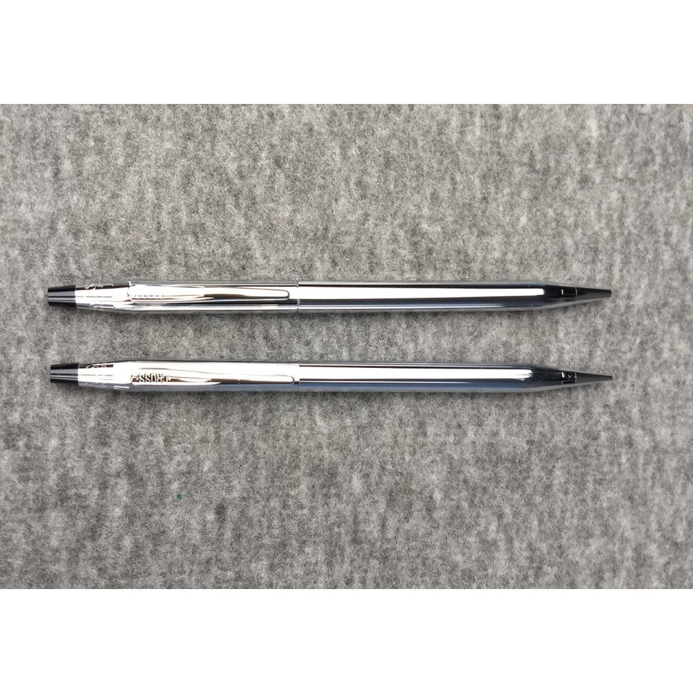 Cross Ballpoint Pen & Pencil Set Classic Century‎ Chrome Pocket Clip Made in USA